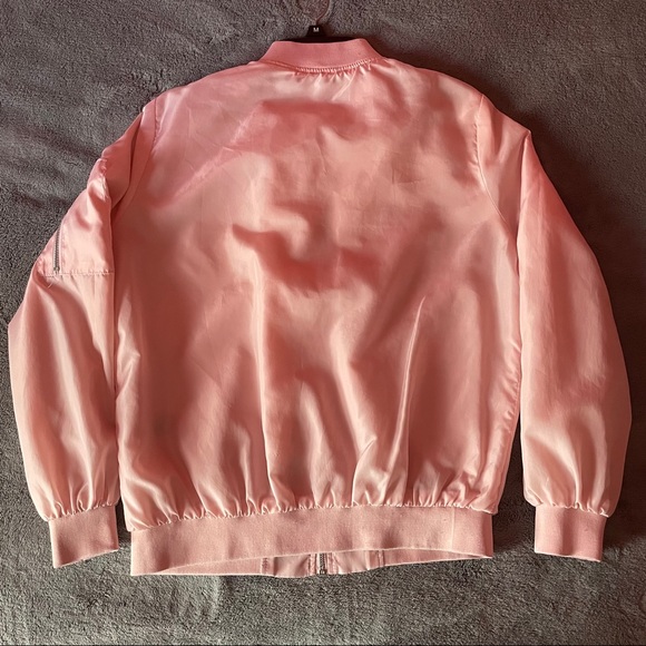 SOLID ZIP UP BOMBER JACKET • AMBIANCE - Picture 2 of 2